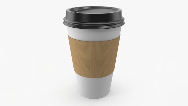 Paper Coffee Cup Modello 3D .c4d .max .obj .3ds .fbx .stl .blend 