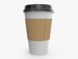 Paper Coffee Cup 3D Model