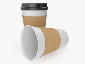 Paper Coffee Cup Modello 3D
