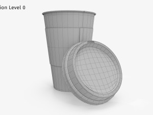 Paper Coffee Cup Modello 3D