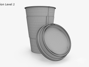 Paper Coffee Cup Modello 3D