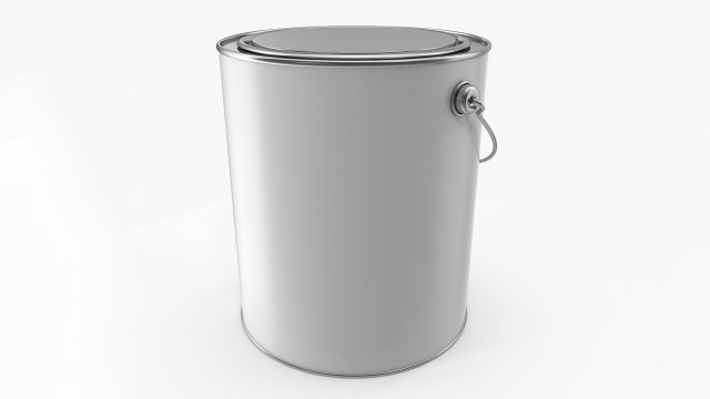 Paint Can 3D Model .c4d .max .obj .3ds .fbx .stl .blend 