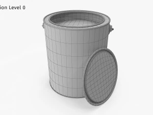 Pot de peinture Modèle 3D