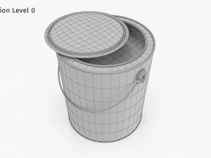 Pot de peinture Modèle 3D