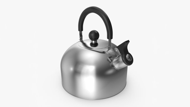 Classic Kettle Model 3D .c4d .max .obj .3ds .fbx .stl .blend 