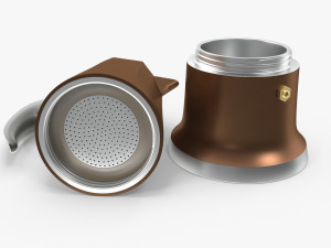 Moka Espresso Pot 3D Model