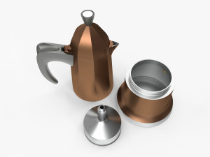 Moka Espresso Pot 3D Model