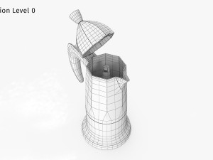 Moka Espresso Pot 3D Model