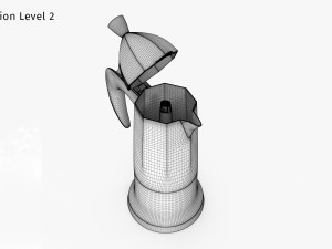 Moka Espresso Pot 3D Model