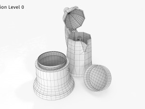 Moka Espresso Pot 3D Model