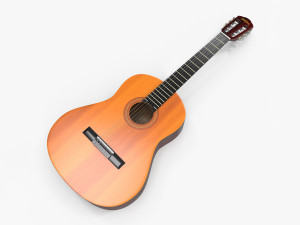 Classical Guitar 3D Model