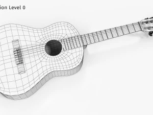Guitare classique Modèle 3D