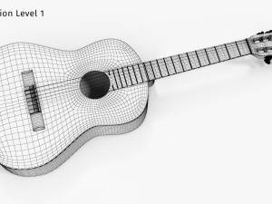 Classical Guitar Modelo 3D