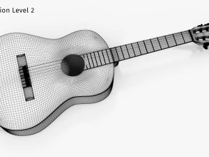 Guitare classique Modèle 3D