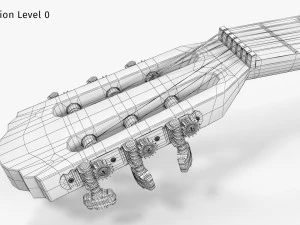 Guitare classique Modèle 3D