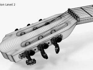 Guitare classique Modèle 3D