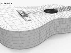 Guitare classique Modèle 3D