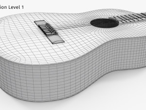 Classical Guitar Modelo 3D