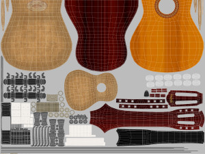 Classical Guitar Modelo 3D