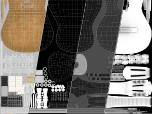 Classical Guitar Modelo 3D