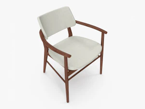 Nissa Armrests Chair 3D Model