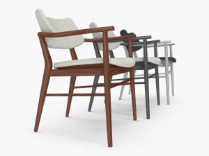 Nissa Armrests Chair 3Dモデル