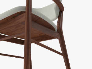 Nissa Armrests Chair 3Dモデル