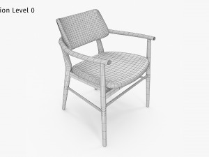 Nissa Armrests Chair 3Dモデル