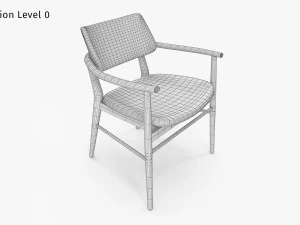 Nissa Armrests Chair 3D Model