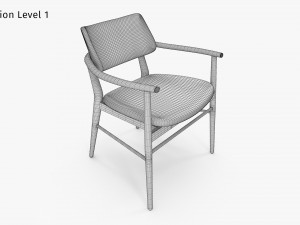 Nissa Armrests Chair 3Dモデル