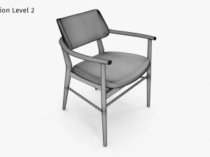 Nissa Armrests Chair 3D Model