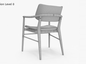 Nissa Armrests Chair 3Dモデル