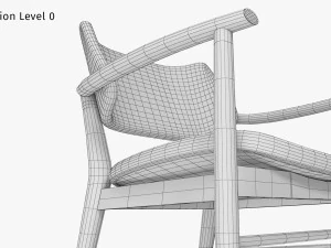 Nissa Armrests Chair 3D Model