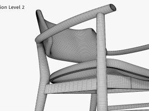 Nissa Armrests Chair 3D Model
