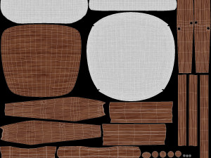 Nissa Armrests Chair 3Dモデル