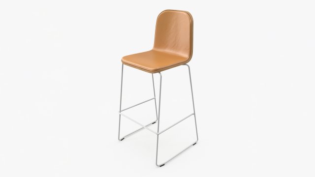 Jane Bar Chair Modello 3D .c4d .max .obj .3ds .fbx .stl .blend 