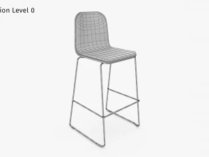 Jane Bar Chair 3D Model