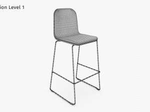 Jane Bar Chair Modello 3D