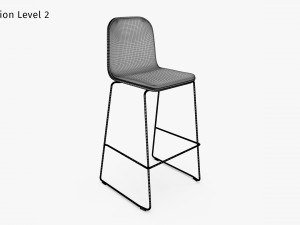 Jane Bar Chair Modello 3D