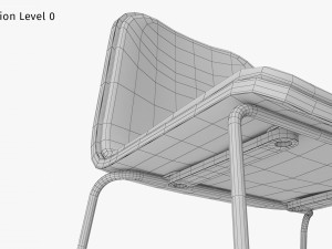Jane Bar Chair Modello 3D