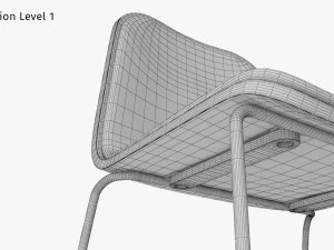 Jane Bar Chair 3D Model