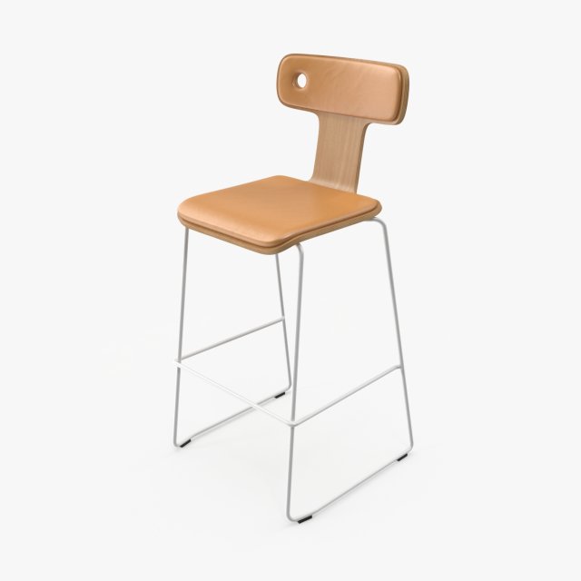 Moore Bar Chair 3D-Modell .c4d .max .obj .3ds .fbx .stl .blend 
