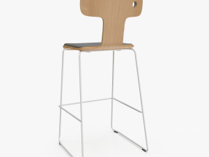 Moore Bar Chair 3D-Modell
