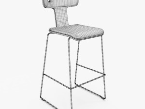 Moore Bar Chair 3D-Modell