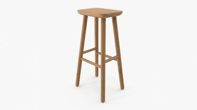 Jasper Bar Stool 3D-Modell .c4d .max .obj .3ds .fbx .stl .blend 