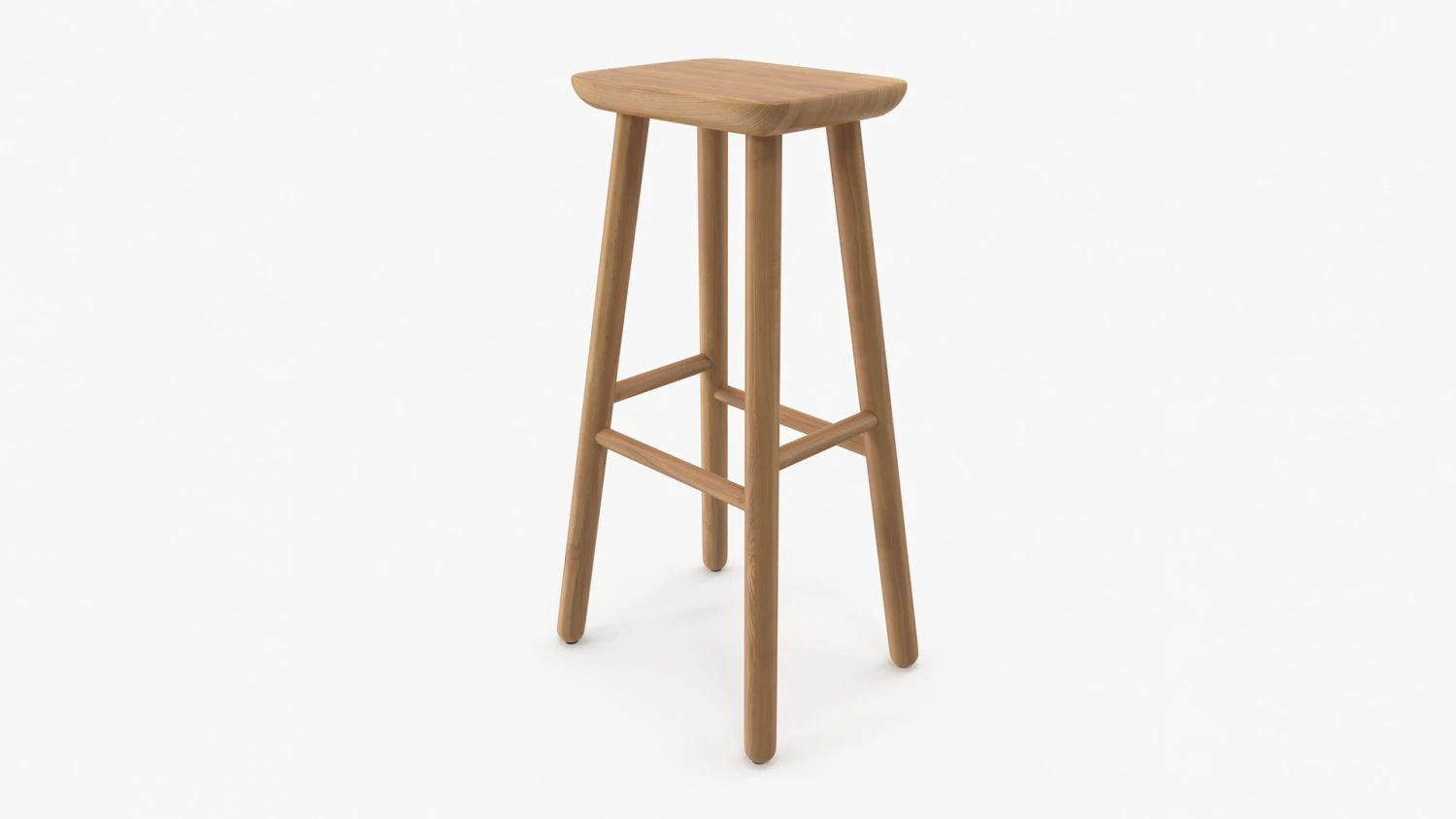 Jasper Bar Stool 3D Model .c4d .max .obj .3ds .fbx .stl .blend 
