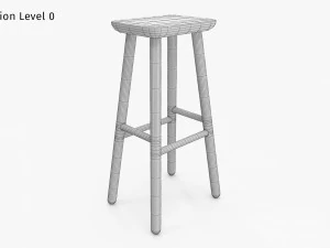 Jasper Bar Stool 3D Model