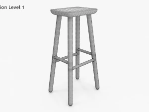 Jasper Bar Stool 3D Model