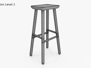 Jasper Bar Stool 3D Model