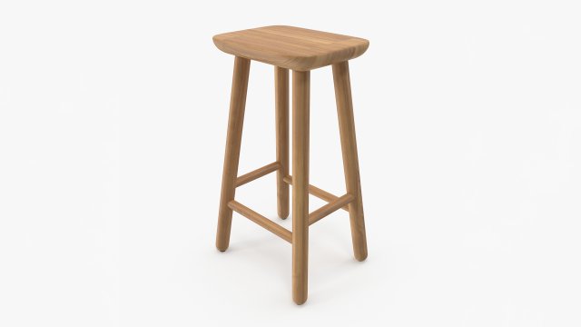 Jasper Counter Stool Modello 3D .c4d .max .obj .3ds .fbx .stl .blend 